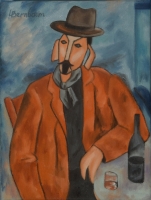 MAN WITH A WINE GLASS