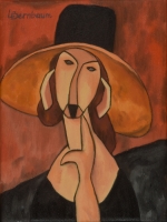 PORTRAIT OF JEANNE HEBUTERNE IN A LARGE HAT